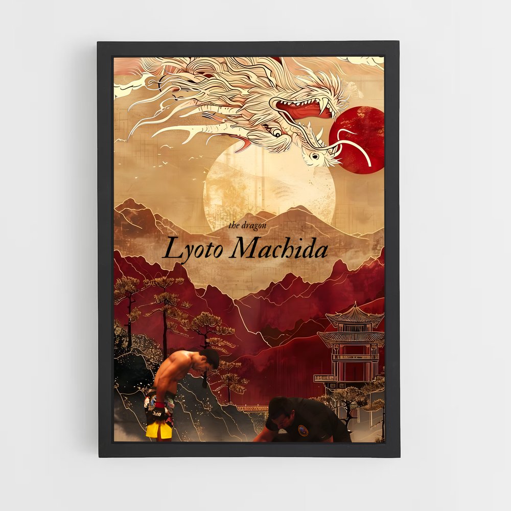 Poster Le Dragon et le Dragon – affiche MMA (vue 2)
